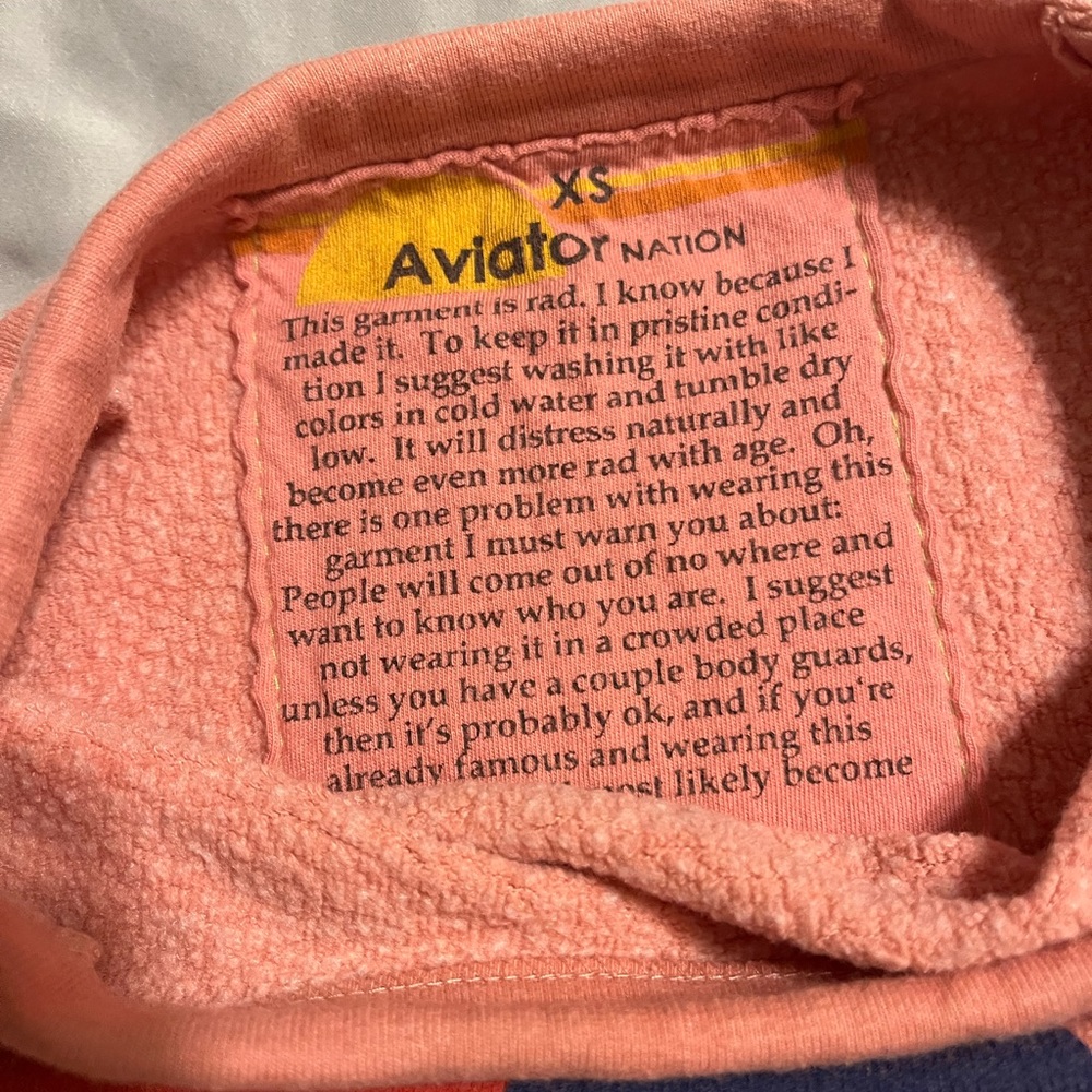 Womens aviator nation sweatshirt size xs